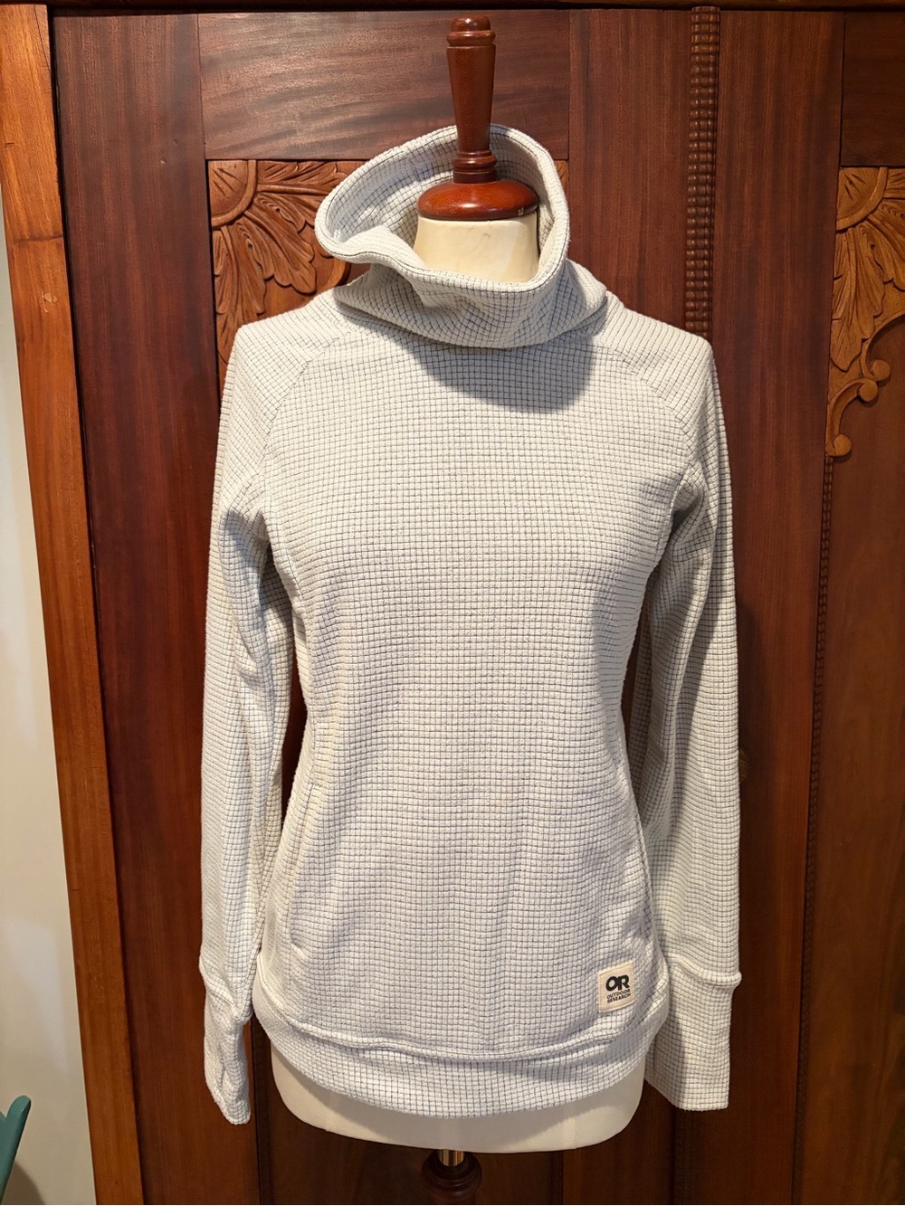 Outdoor Research cowl neck waffle sweatshirt
